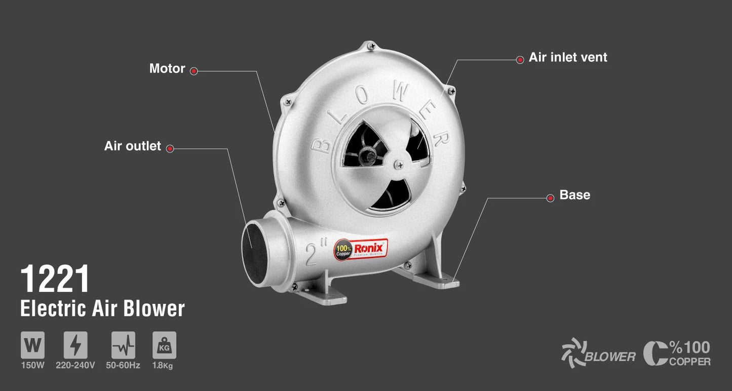 [1221] Forge Blower 150 W-2 pollici