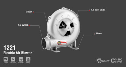 [1221] Forge Blower 150 W-2 pollici