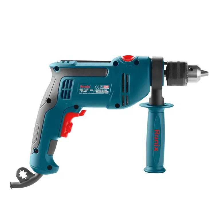 [2260] Trapano a Percussione Elettrico-750W-13mm-con Mandrino-3000RPM
