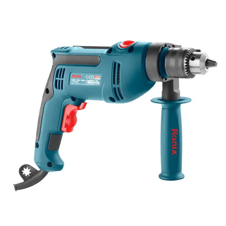 [2260] Trapano a Percussione Elettrico-750W-13mm-con Mandrino-3000RPM