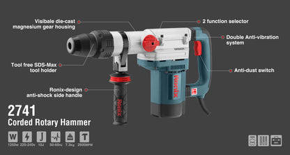 [2741] Martello Rotativo 1250W-40mm