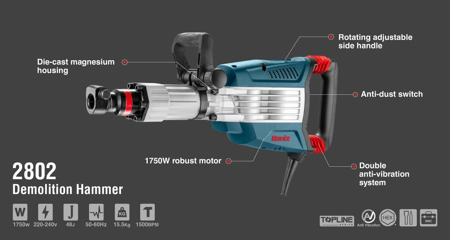 [2802] Martello Demolitore 1750W-15.5Kg