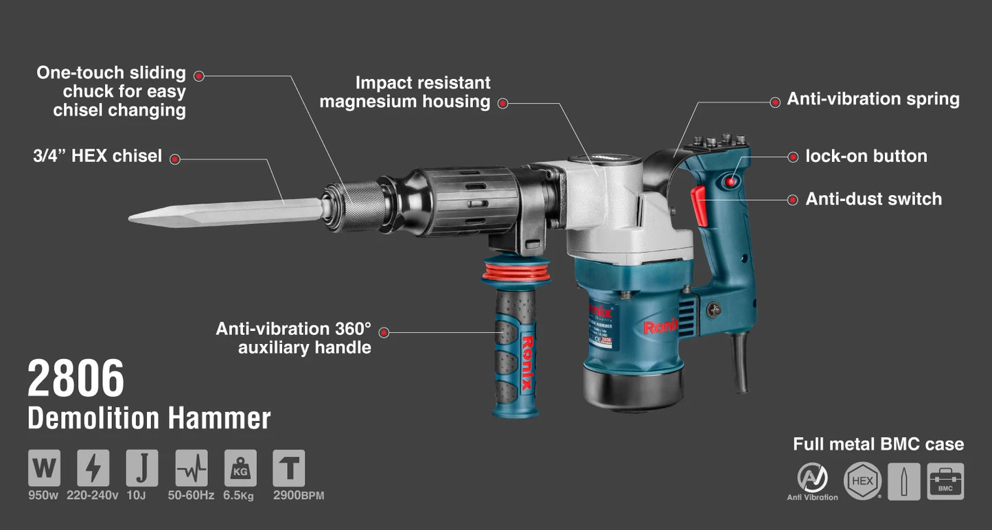 [2806] Martello Demolitore 950W-7.15kg