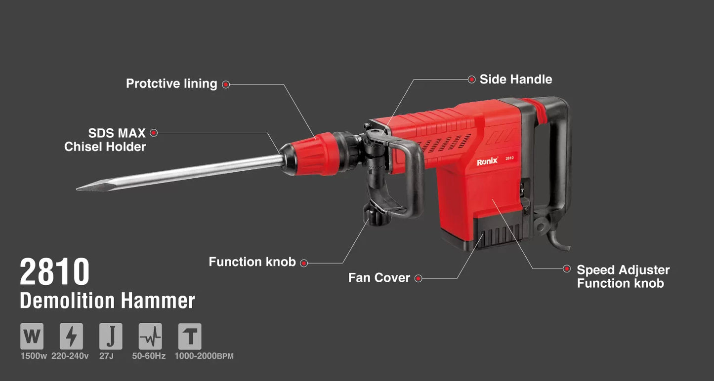 [2810] Martello Demolitore 1500W-10.5Kg-6-25J
