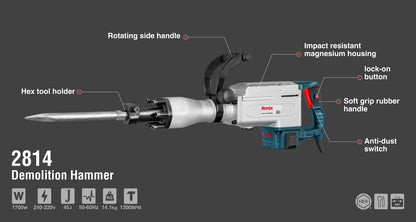 [2814] Martello Demolitore 1700W-14.1Kg