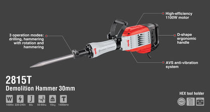 [2815T] Martello Demolitore 1500W-15.2kg