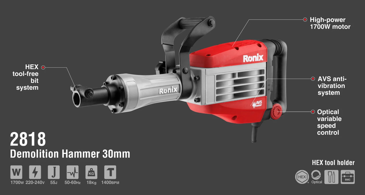 [2818] Martello Demolitore 1700W-18Kg