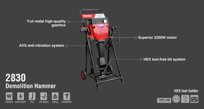 [2830] Martello Demolitore 2200W-30Kg