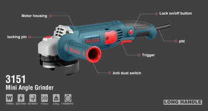[3151] Mini Smerigliatrice Angolare 1000W- 125mm