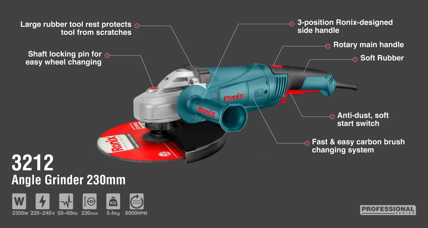 [3212] Smerigliatrice Angolare 2350W- 230mm