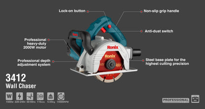 [3412] Scanalatore 2000W-125mm