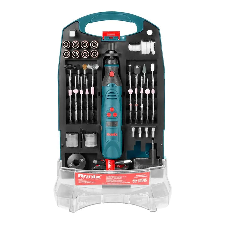 [3420] Kit di Utensili Rotativi Cordless 3.6V-1.6-2.4-3.2 mm