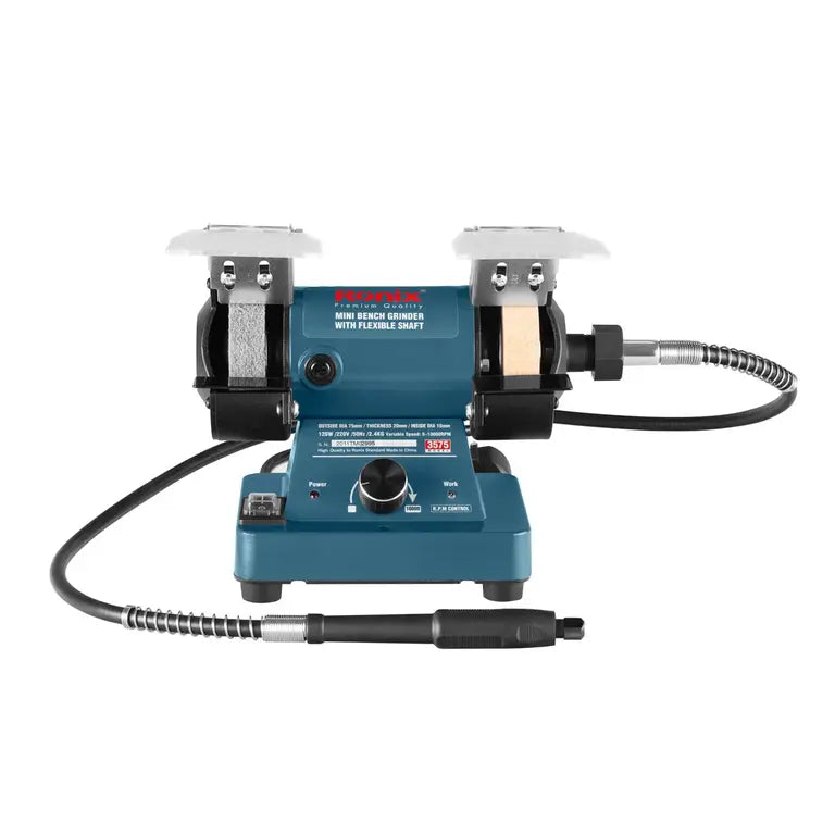[3575] Mini mola da banco con albero flessibile 120W-75mm