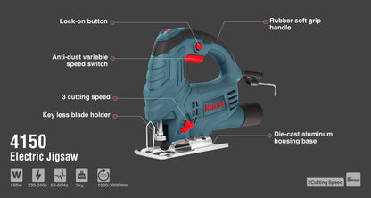 [4150] Seghetto Elettrico 550W-3000RPM-(65-8mm)