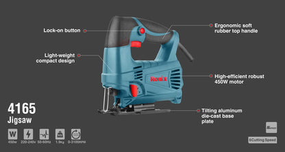 [4165] Seghetto Elettrico 450W-3100RPM