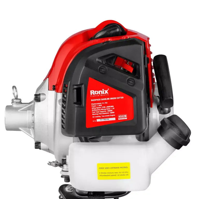 [4552B] Tagliasiepi a zaino a benzina 1500W