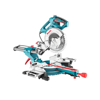 [5003] Segatrice a troncare scorrevole a doppio angolo 1500W-255mm