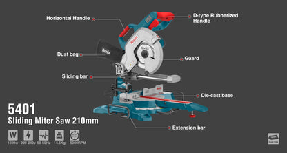 [5401] Segatrice a Nastro Scorrevole 1500W-210mm
