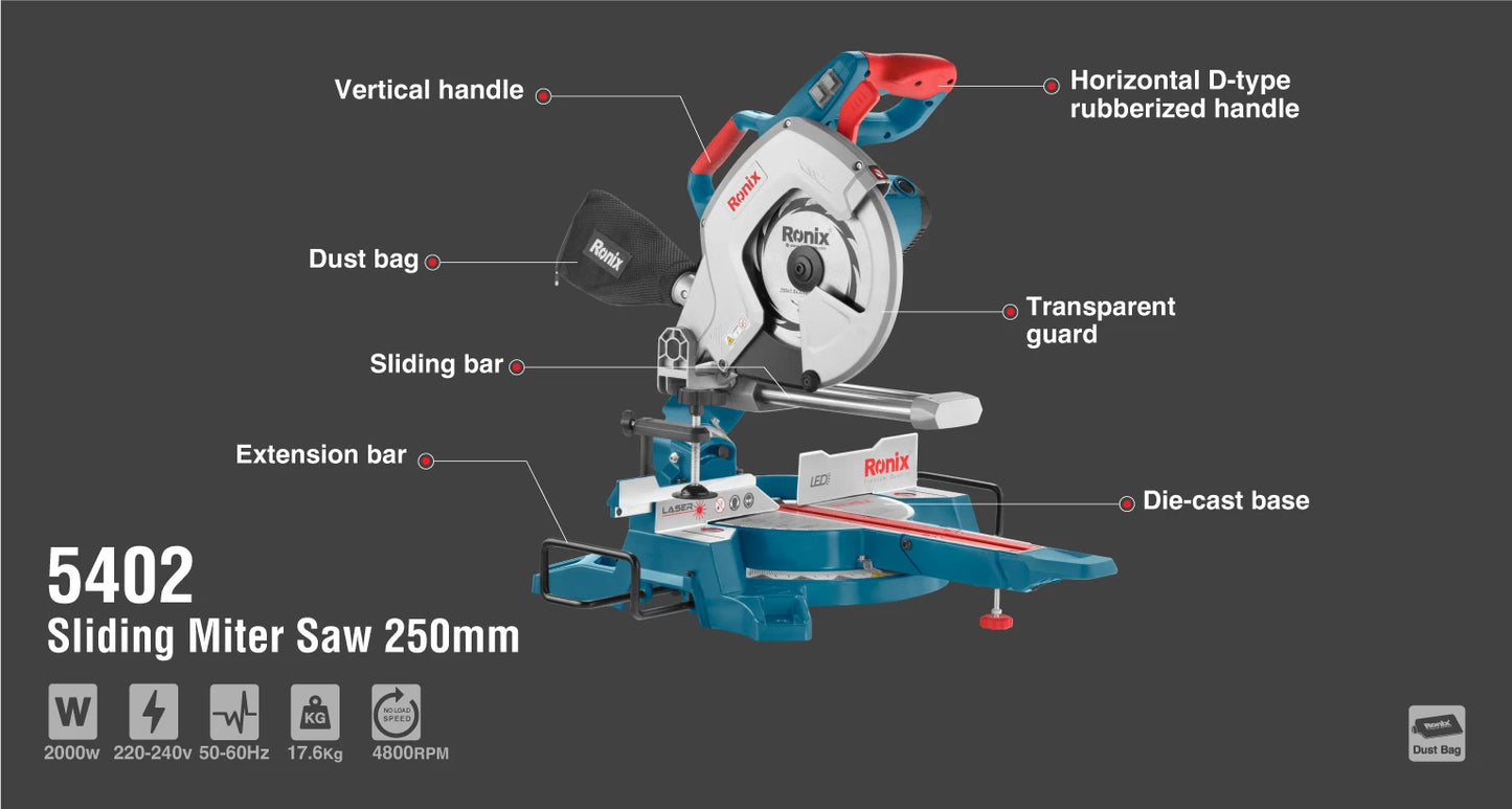 [5402] Segatrice a Nastro Scorrevole 2000W-250mm-17.6Kg