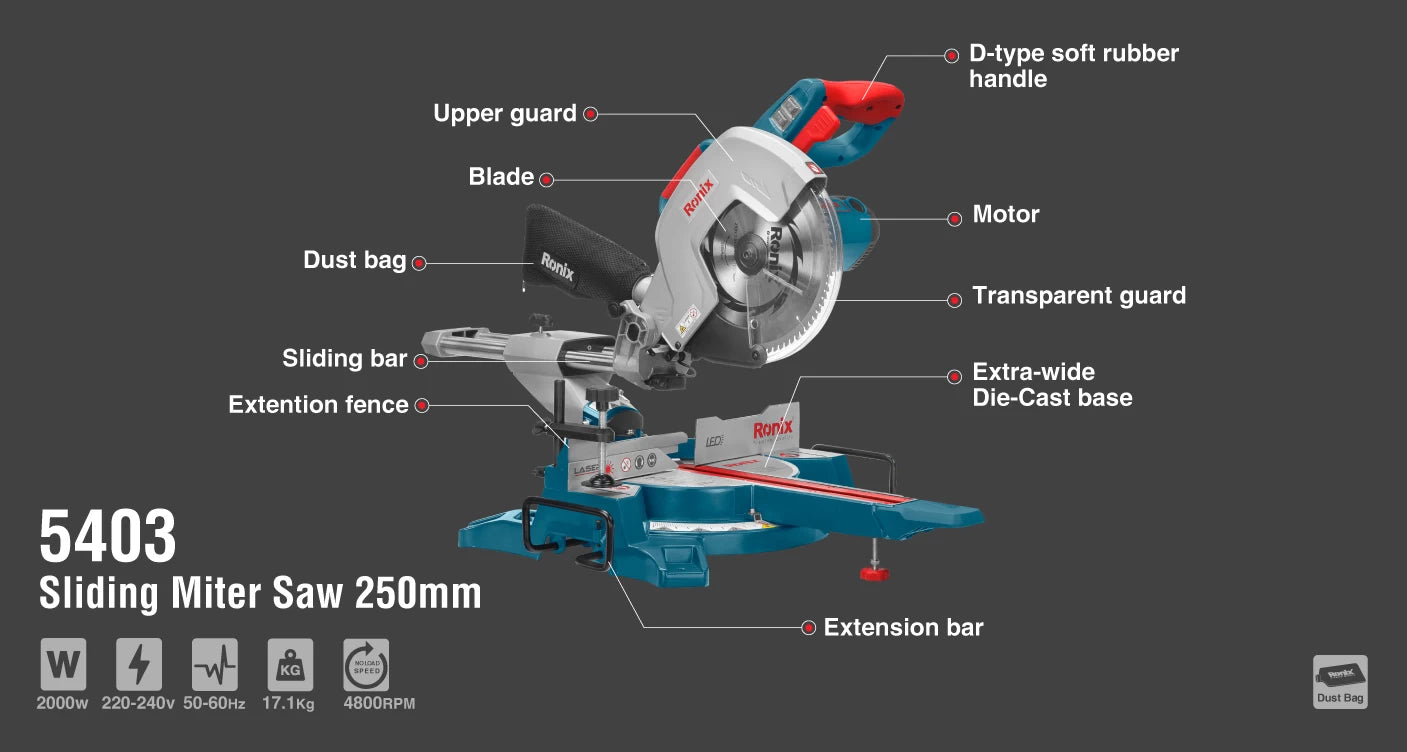 [5403] Segatrice a Nastro Scorrevole 2000W-250mm-17.1Kg