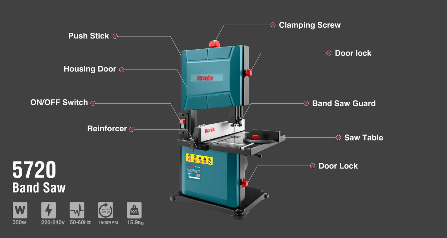 [5720] Segatrice a nastro elettrica 350W-200mm