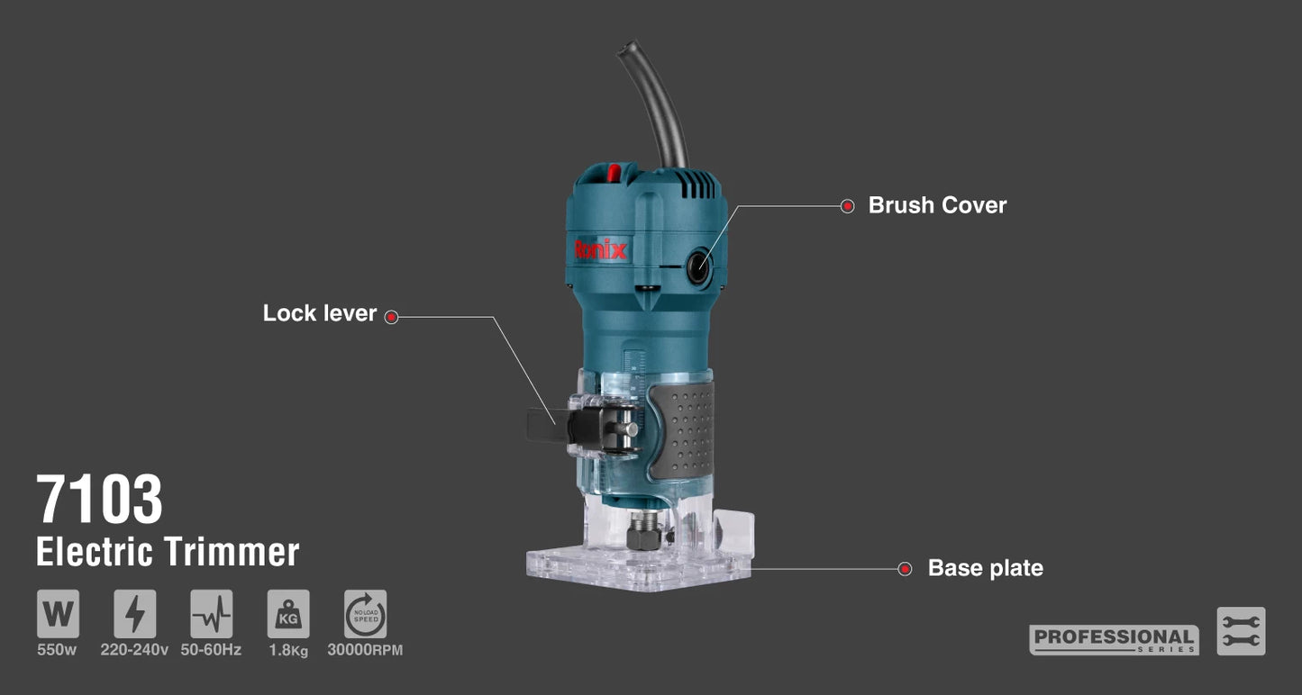 [7103] Trimmer Elettrico per Legno 510W-6mm