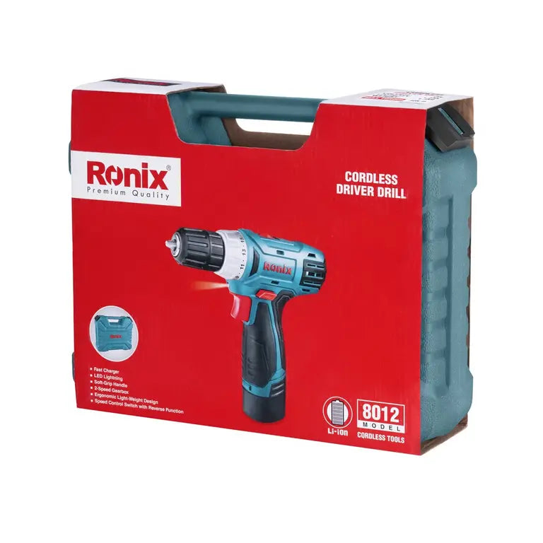 [8012] Trapano avvitatore cordless, 12V, 21N.M-Mega Series