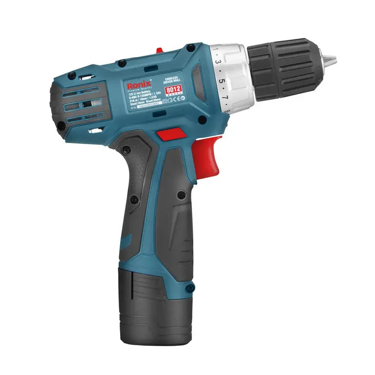 [8012] Trapano avvitatore cordless, 12V, 21N.M-Mega Series