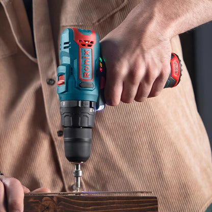 [8101K] Kit di avvitatore a percussione cordless 12V 10mm-28N.m