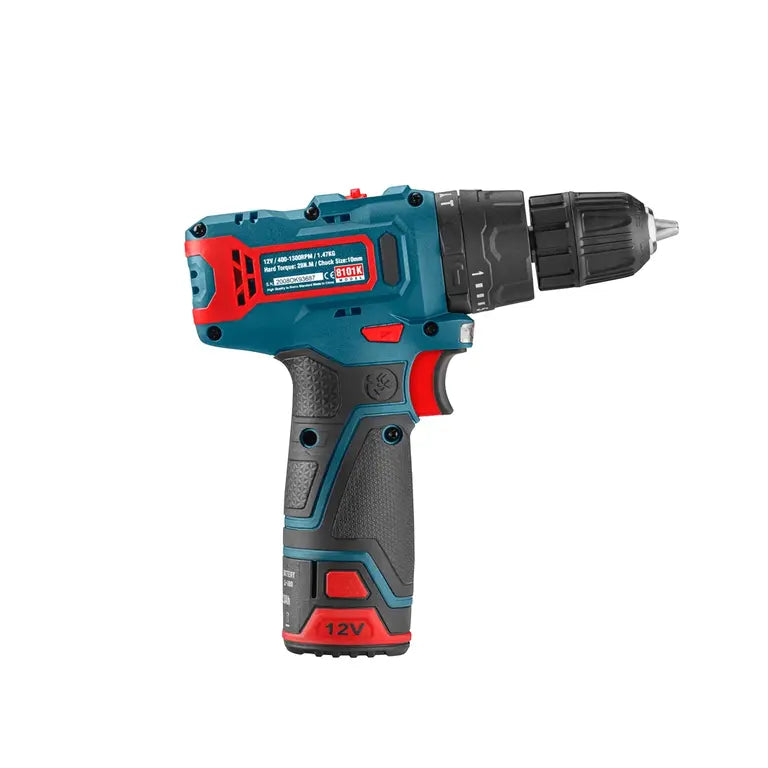 [8101K] Kit di avvitatore a percussione cordless 12V 10mm-28N.m