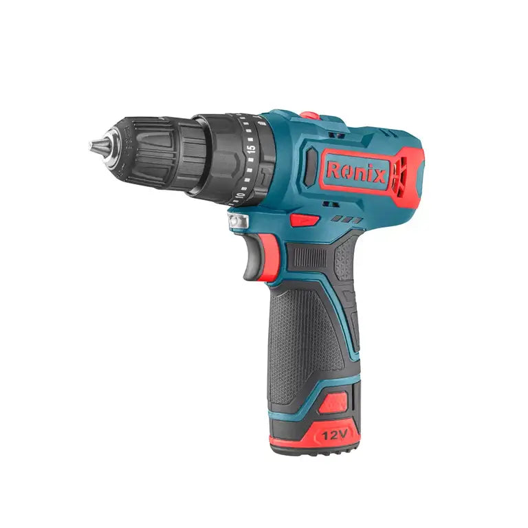 [8105K] Kit di Trapano e Cacciavite Cordless 12V
