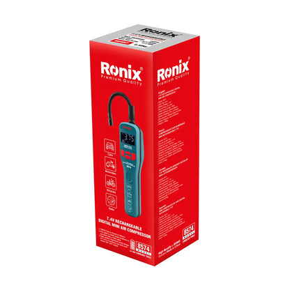 [8574] Compressore d'Aria Mini Digitale Ricaricabile 7.4V