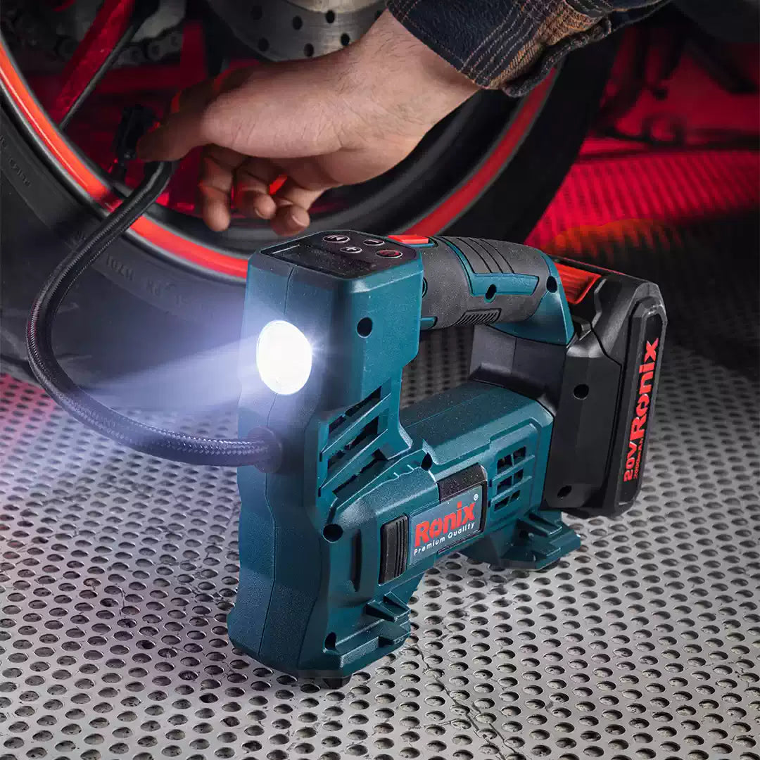 [8605] Compressore Mini 20V Cordless 10.35Bar