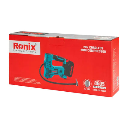 [8605] Compressore Mini 20V Cordless 10.35Bar