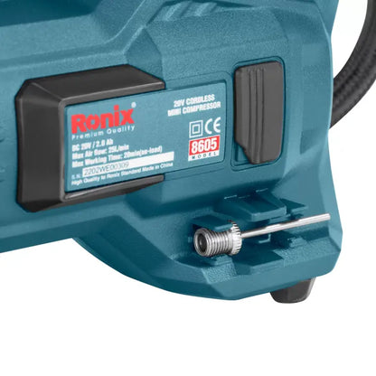 [8605] Compressore Mini 20V Cordless 10.35Bar