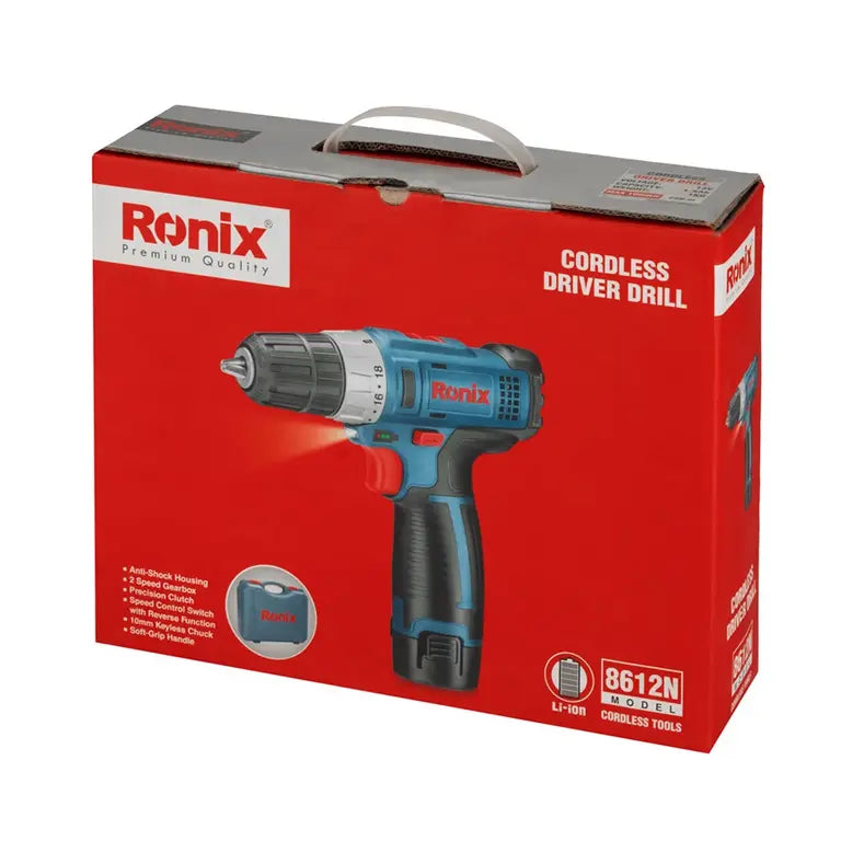 [8612N] Trapano avvitatore 12V Cordless 10mm-25N.m-2batteria