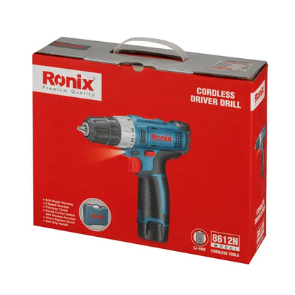 [8612N] Trapano avvitatore 12V Cordless 10mm-25N.m-2batteria