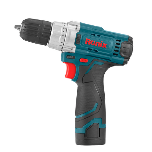 [8613A] Trapano Avvitatore Cordless 12V 10mm-26N.m (1 batteria/1 caricabatterie/scatola colorata)