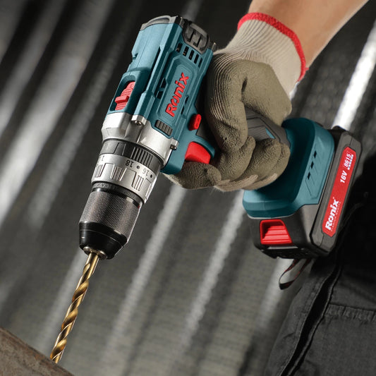 [8615] Trapano avvitatore a percussione cordless 16v 10mm-32N.m