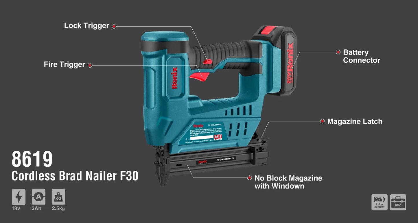 [8619] F30 Chiodatrice a Batteria