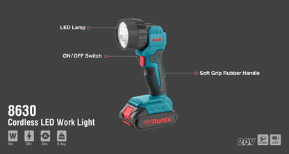[8630] 20V Luce da Lavoro LED 5W