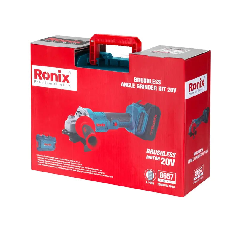 [8657] Kit di smerigliatrice angolare 20v brushless