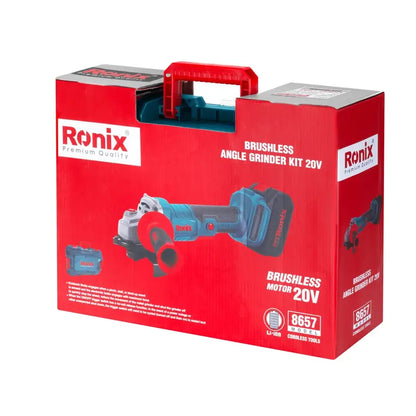 [8657] Kit di smerigliatrice angolare 20v brushless