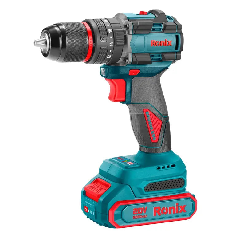 [8670] Trapano a Percussione 20V Brushless Senza Filo 13m-60N.m