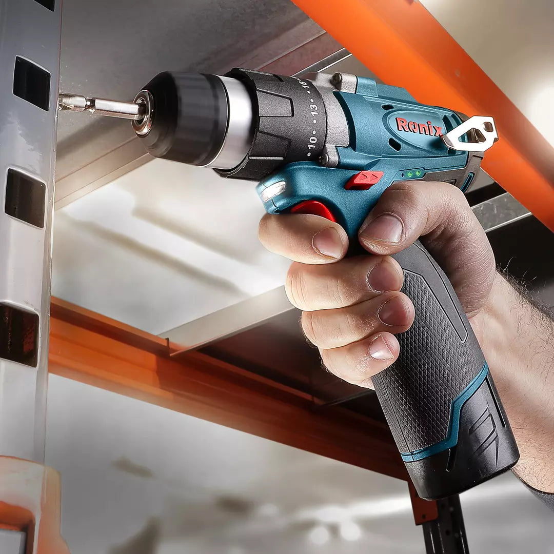 [8812] Trapano Avvitatore 12V Cordless 10mm-30N.m-Seria Tesla