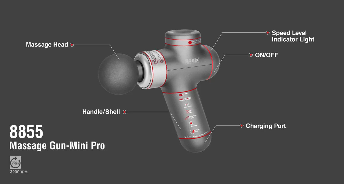 [8855] Pistola Massaggiante Mini Pro