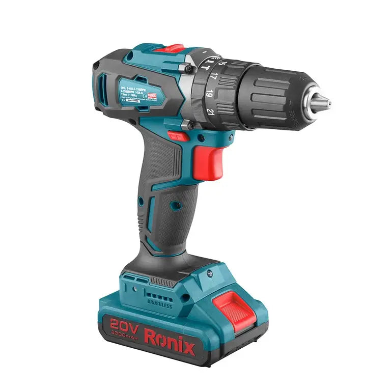 [8900K] Kit di trapano a percussione 20V Brushless 13mm-45N.m