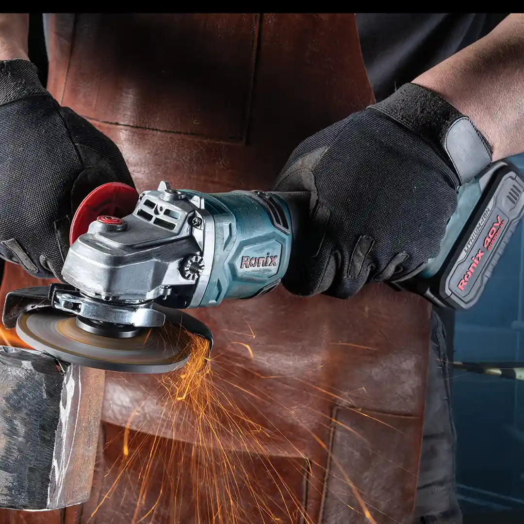 [8901-40V] Kit mini smerigliatrice angolare cordless 40v Brushless 125mm