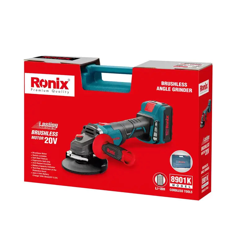 [8901K] Kit mini smerigliatrice angolare 115mm 20v Brushless