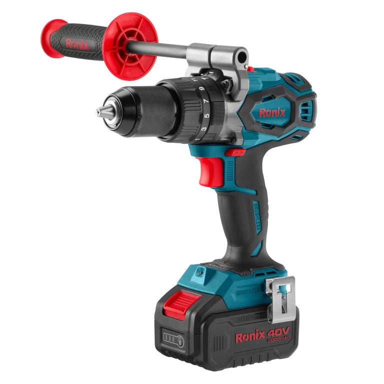 [8905-40V] Kit di Trapano a Percussione Cordless Brushless 40V 150 N.m
